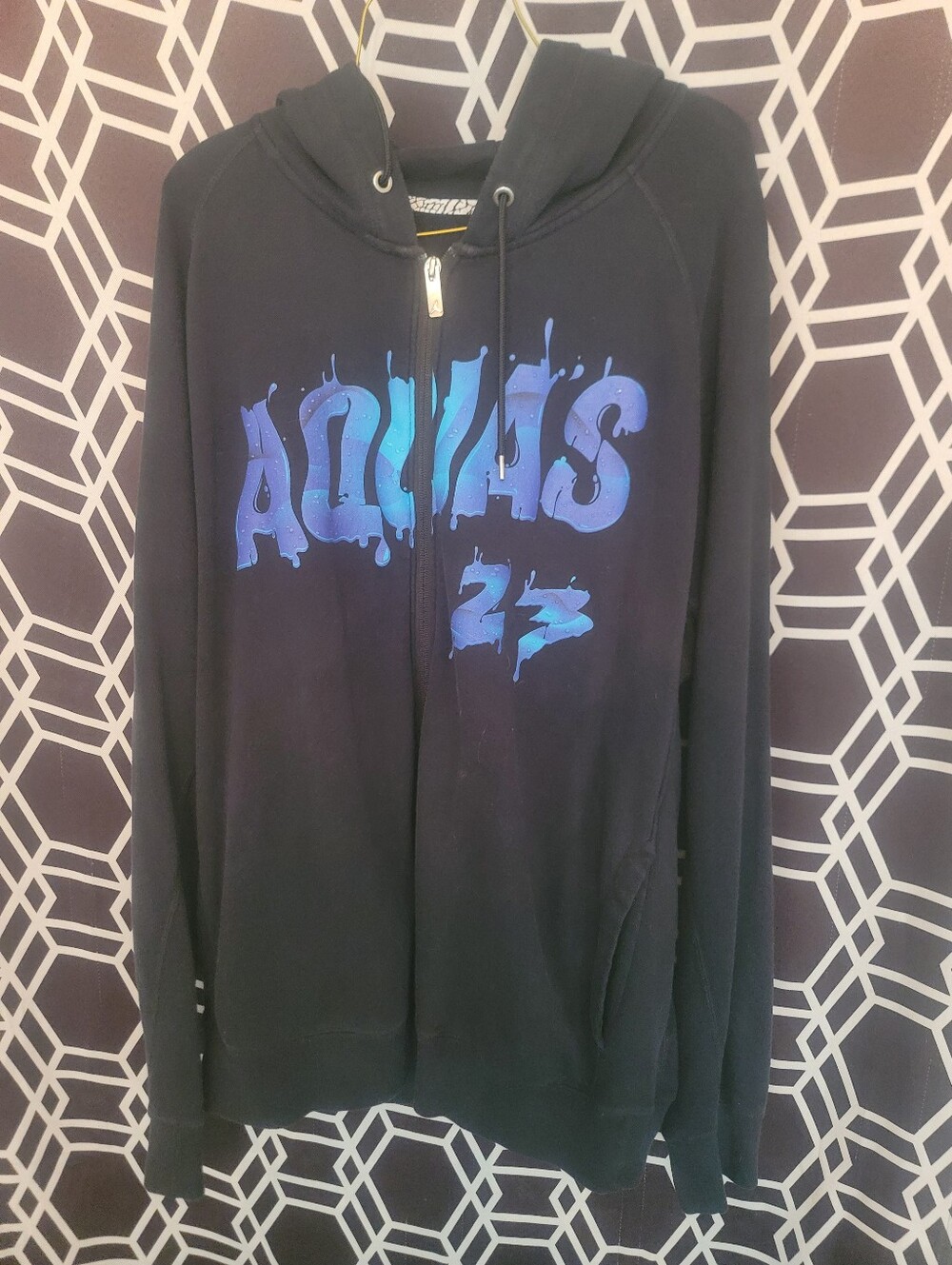 Air Jordan Retro 8 "Aqua" full-zip hoodie